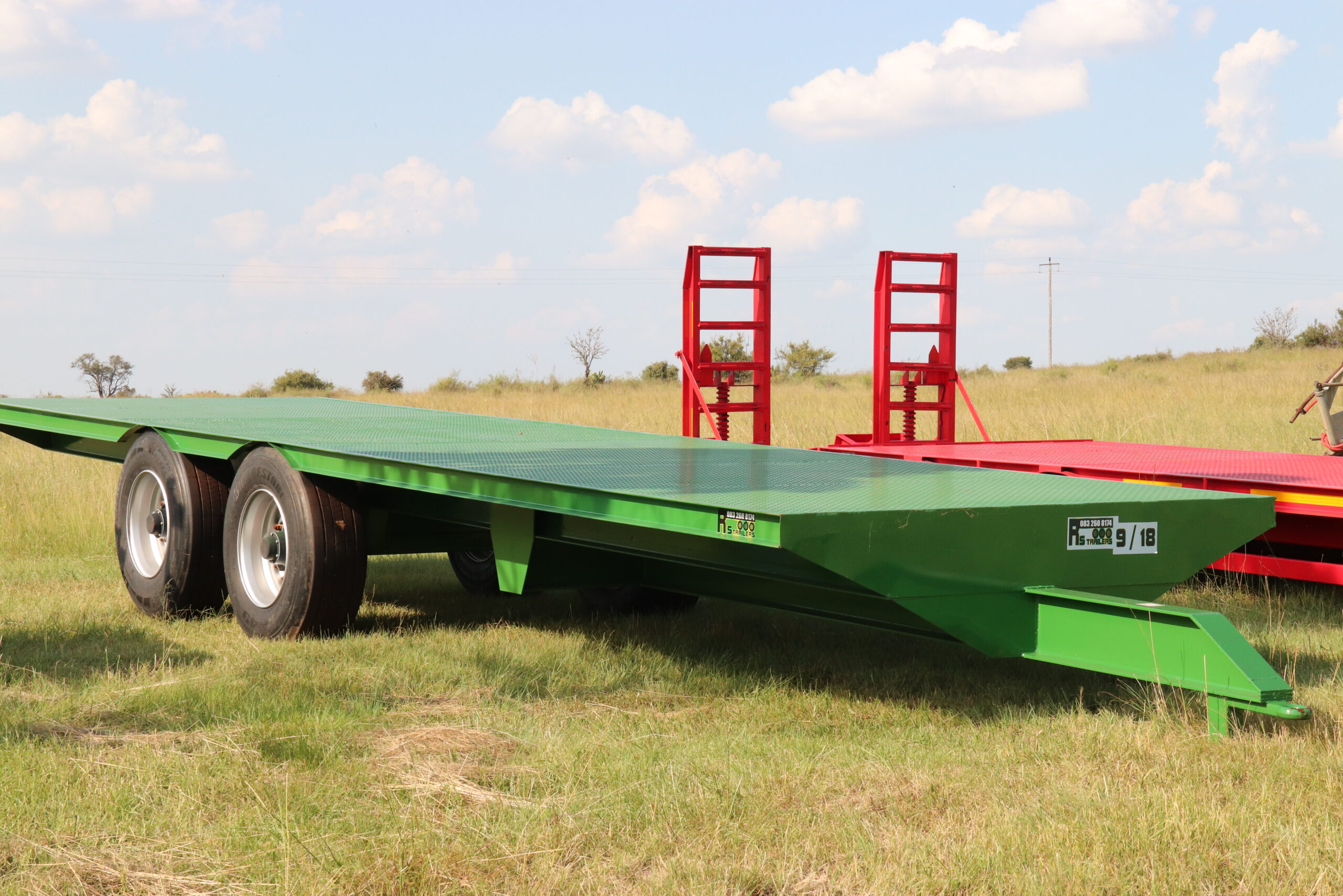 Lot 107- 9 metre bale trailer